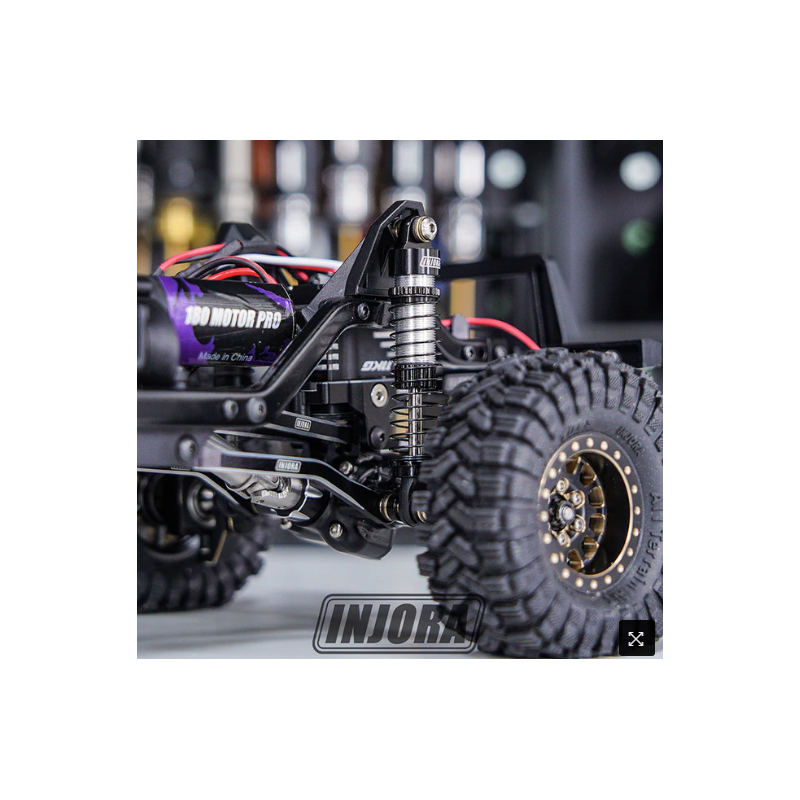 Amortisseurs à huile 59mm noirs INJORA pour 1 18 TRX4M 4M 42BS 2