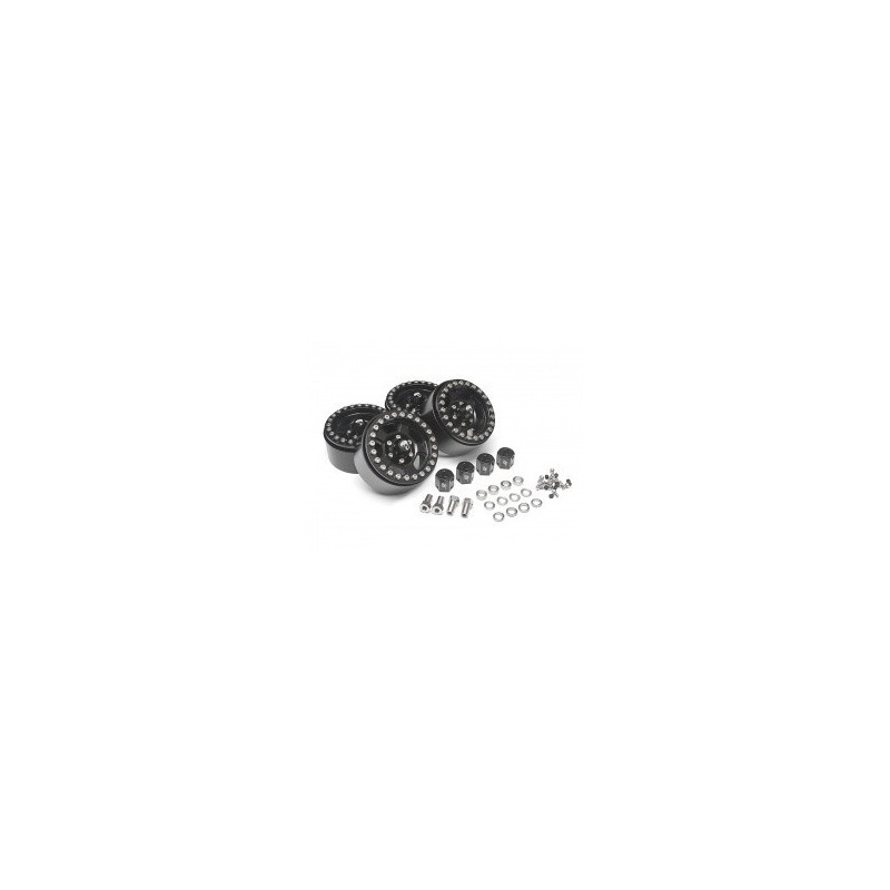 Jantes alu Krait™ 1.9 Golem Aluminum Noir Beadlock  BRW780903BK  BoomRacing (4)