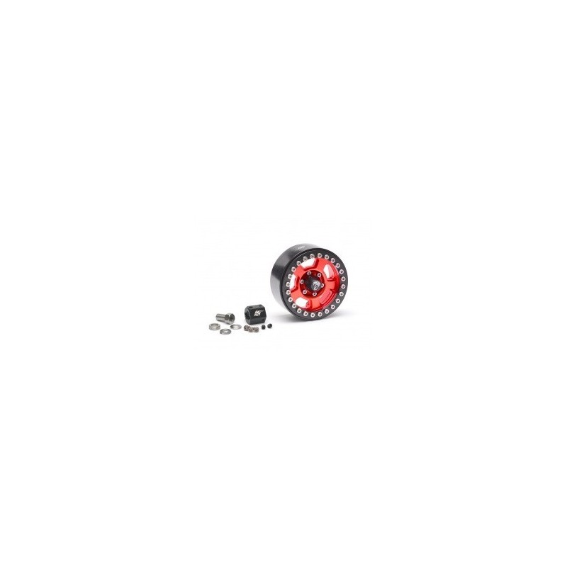Jantes alu Krait™ 1.9 Golem Aluminum Rouge  Beadlock   BRW780903R-1  BoomRacing (1)