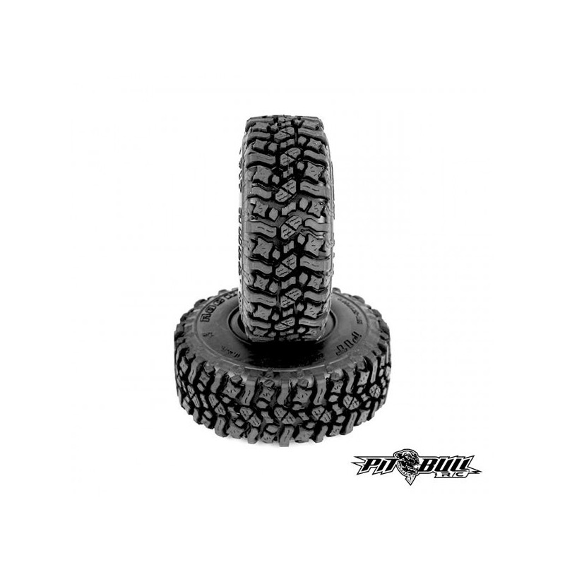 Pneus PitBull Rock Beast 1.55 Scale Tires Alien Kompound  (2 pcs.) PB9013AK