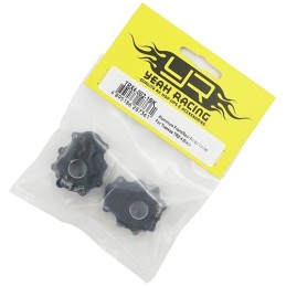 Capot de pont portique avant ou arrière  alu Noir pour TRX4  Yeah Racing TRX4-002-1BK