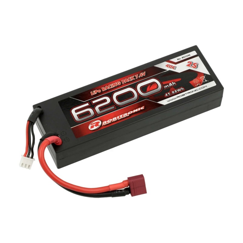 Batterie Robitronic LiPo   6200mAh 2S 40C T-Plug R05240