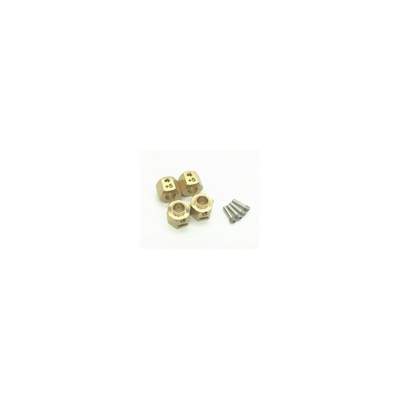 Hexagones de roue laiton Gold + 5mm TRX4   TREAL 