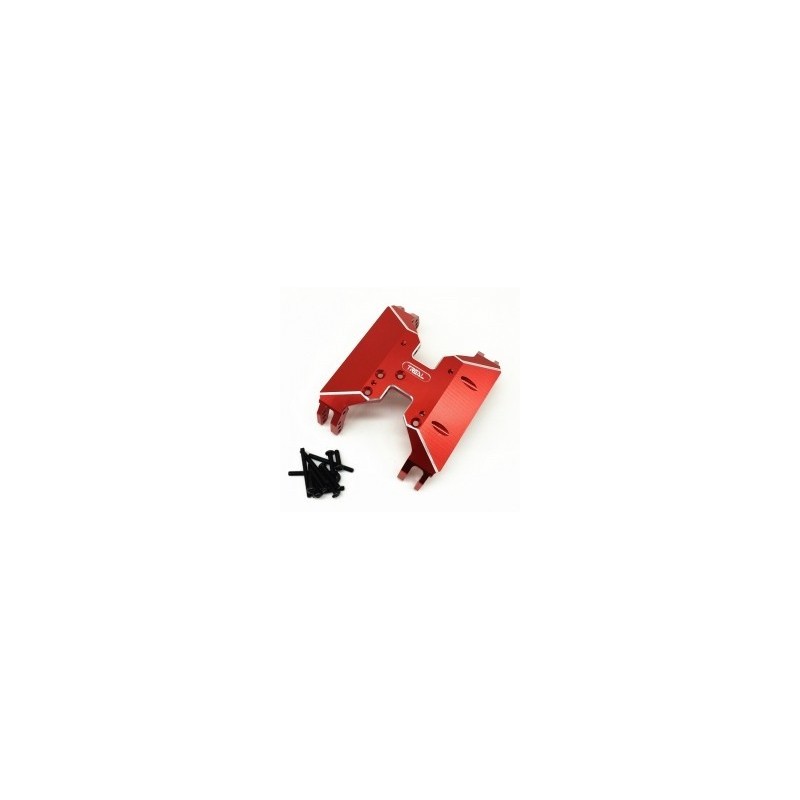 Skid central alu Rouge  pour Capra  TReal 