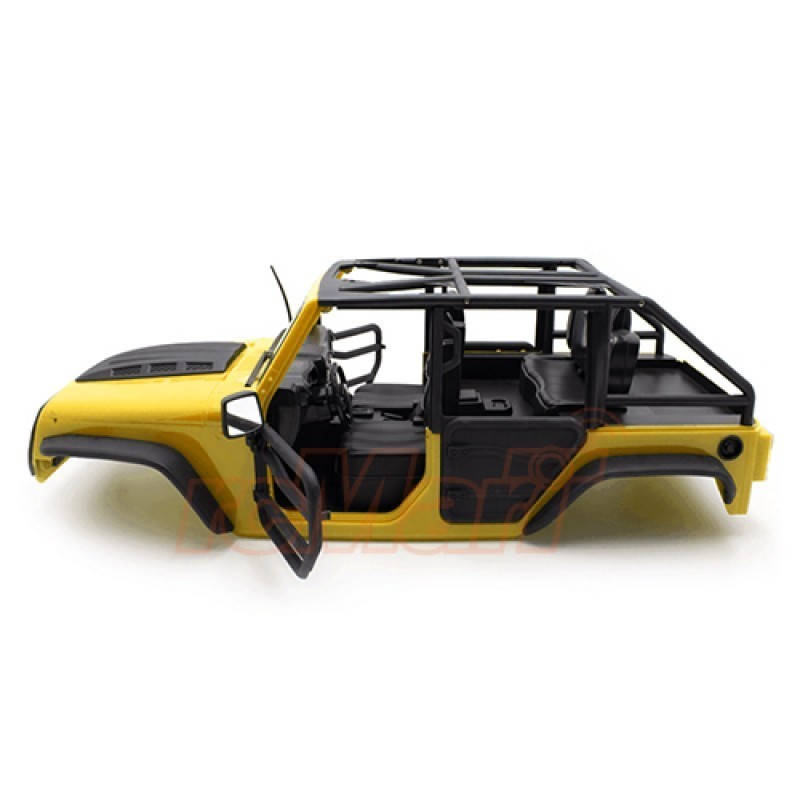 Carrosserie  Xtra Speed Jeep  peinte jaune front Tube Doors Kit 313mm (Parts A)     XS-59887AY