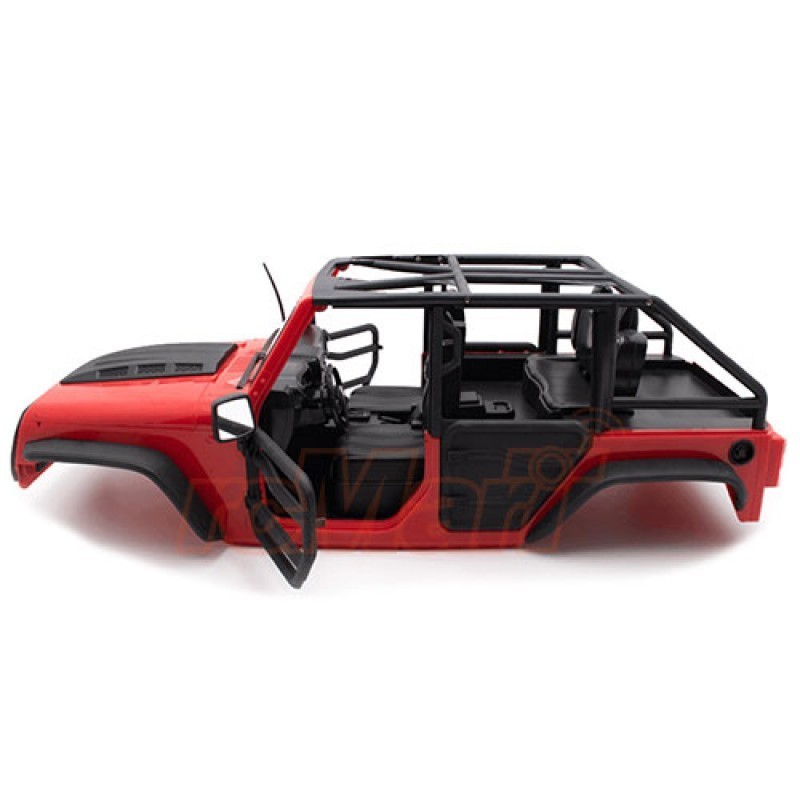 Carrosserie  Xtra Speed Jeep  peinte Rouge  front Tube Doors Kit 313mm (Parts A)     XS-59887AR