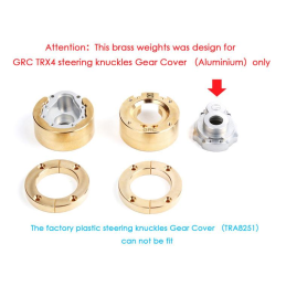  GRC Lests  Brass Knuckle Weight  pour  TRX4   Traxxas   GRC/GAX0032E