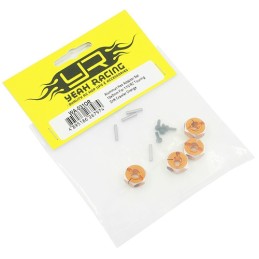 Hexagones de roues Alu Orange 12x 5mm Yeah Racing WA-031OR