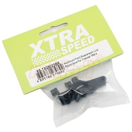 Supports de liens avant en  alu  noir pour TRX4  TRX6Xtra speed XS-28023BK