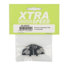 Carter de transmission alu noir pour SCX24 Xtra Speed XS-AX0023