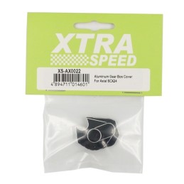 Carter de boite transmission  alu noir pour SCX24 Xtra Speed XS-AX0022