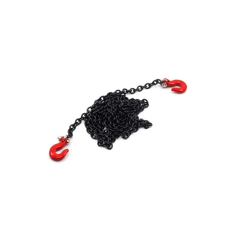 Chaine noire avec crochets métal 96cm Yeah Racing