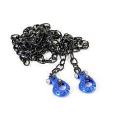 Chaine métal noire avec crochets bleus Fastrax FAST2321BB