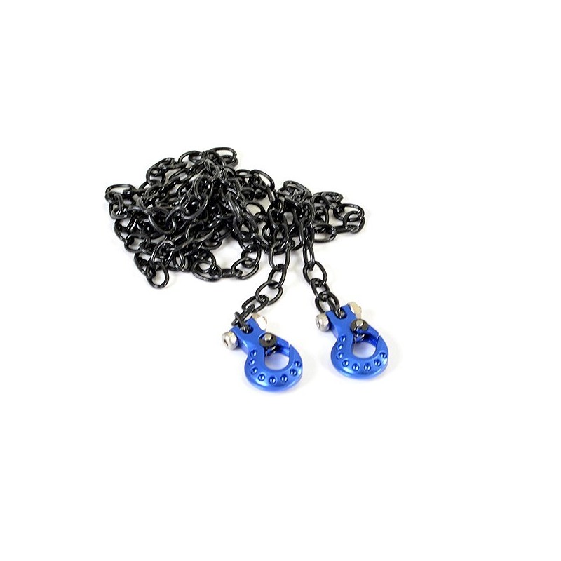 Chaine métal noire avec crochets bleus Fastrax FAST2321BB