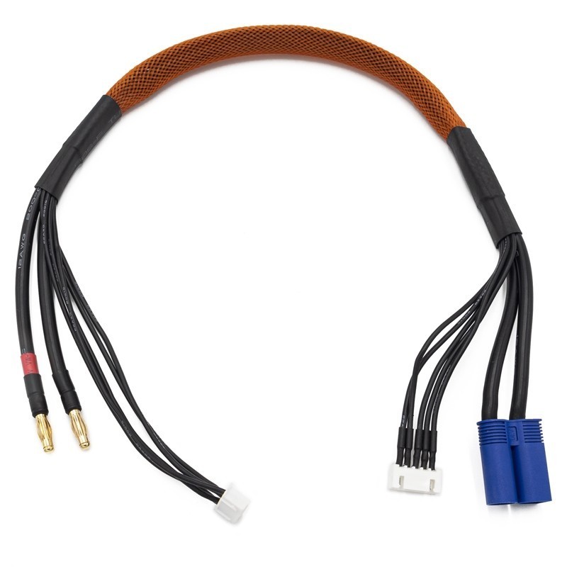 Cable de charge 40 cm avec equilibrage pour accu 4s prise EC5  KN-130446