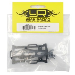 Support de batterie aluminium noir pour axial scx24 Yah Racing AXSC-048