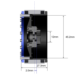 Jantes Treal 1.9 beadlock  Aluminium Silver / noir Crawler pour 1:10 RC Scale Truck X002P1EOMN