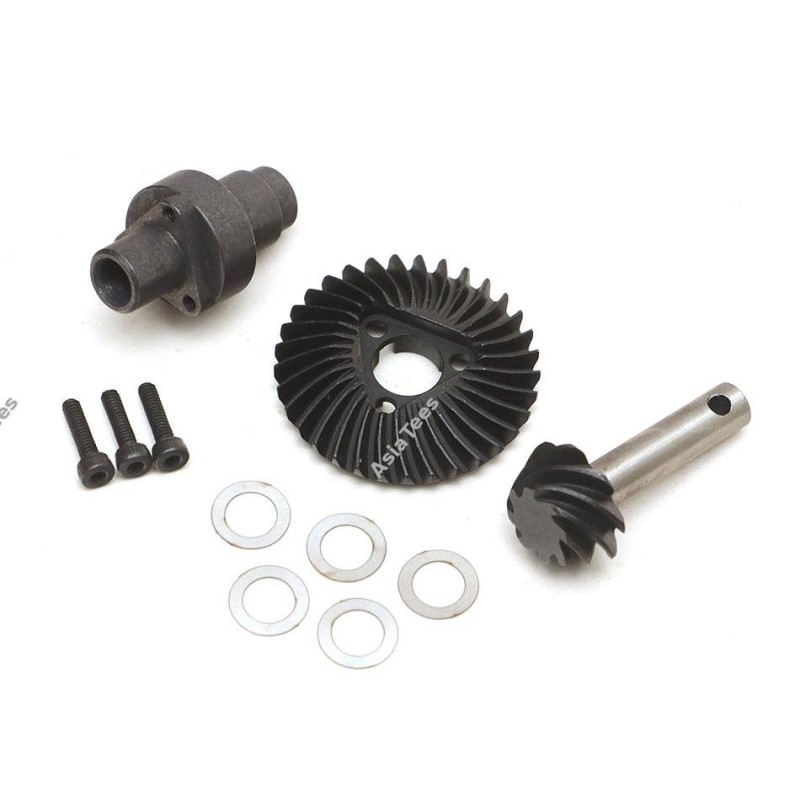 Engrenage pignons de pont Boom Racing Heavy Duty Keyed Bevel Helical Underdrive Gear 33/8T pour BRX70/BRX90/AR44/AR45 - BR955042