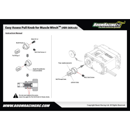 Guide de câble pour treuil Boom Racing Easy Access Knob pour Muscle Winch™ - BR-36KNOB
