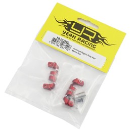 Outil de marquage plot de carrosserie aluminium rouge Yeah Racing (4 pièces) - YA-0533RD