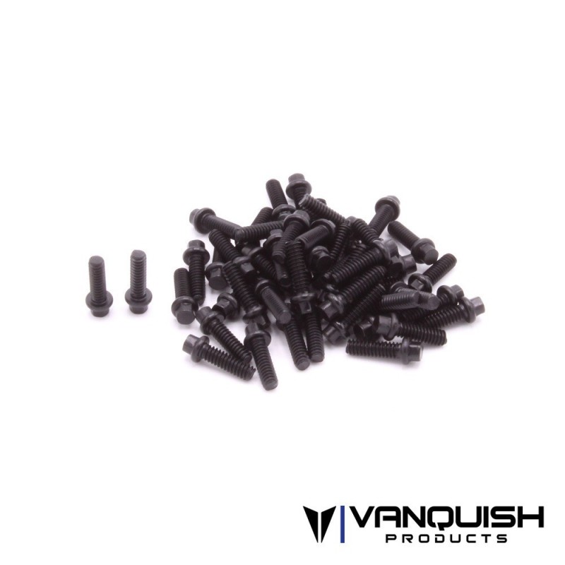 Kit de vis US 1-64 de roue Scale Noir Vanquish - VPS05003