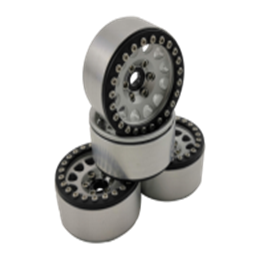 Jantes aluminium 1.9 Beadlock Crawler M105 blanc anneau noir Hobby Details (4) - DTCW01909A