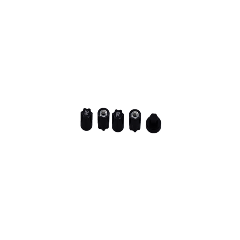 Ecrous de roues moyeux noir M4 Hobby Details (4) - DTSM07006C