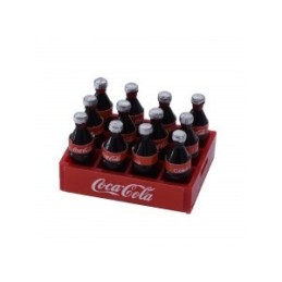 Caisse de 12 bouteilles de Coca-Cola en plastique pour 1/10 RC Scale - DTSM05001