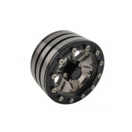Jantes aluminium 1.9 Beadlock Crawler gris Hobby Details (4) - DTCW01910