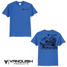 Tee-shirt bleu Vanquish Products VS4-10 taille L - VPS00110