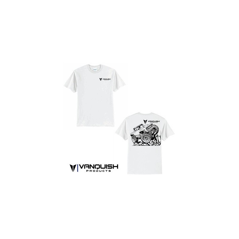 Tee-shirt blanc Vanquish Products VS4-10 taille L - VPS00103