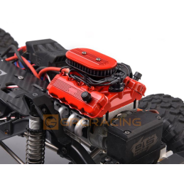 Moteur F76 SOHC V8 Scale Engine Kit Rouge GRC - GRC/G164AR