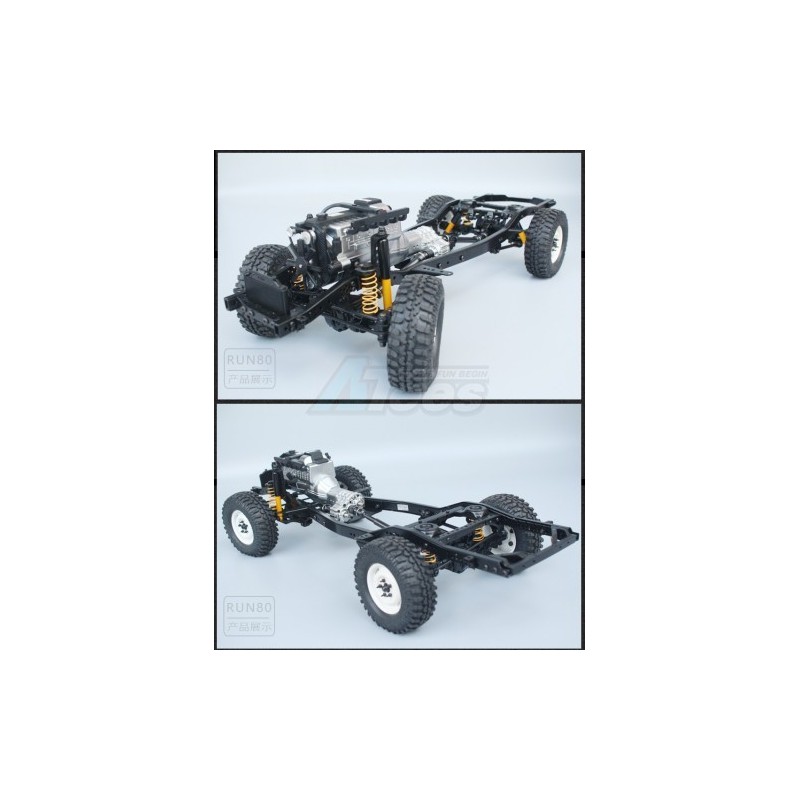 Chassis Scale RC Run 1/10 Pro 4WD RC Clawer sans carrosserie - R-80
