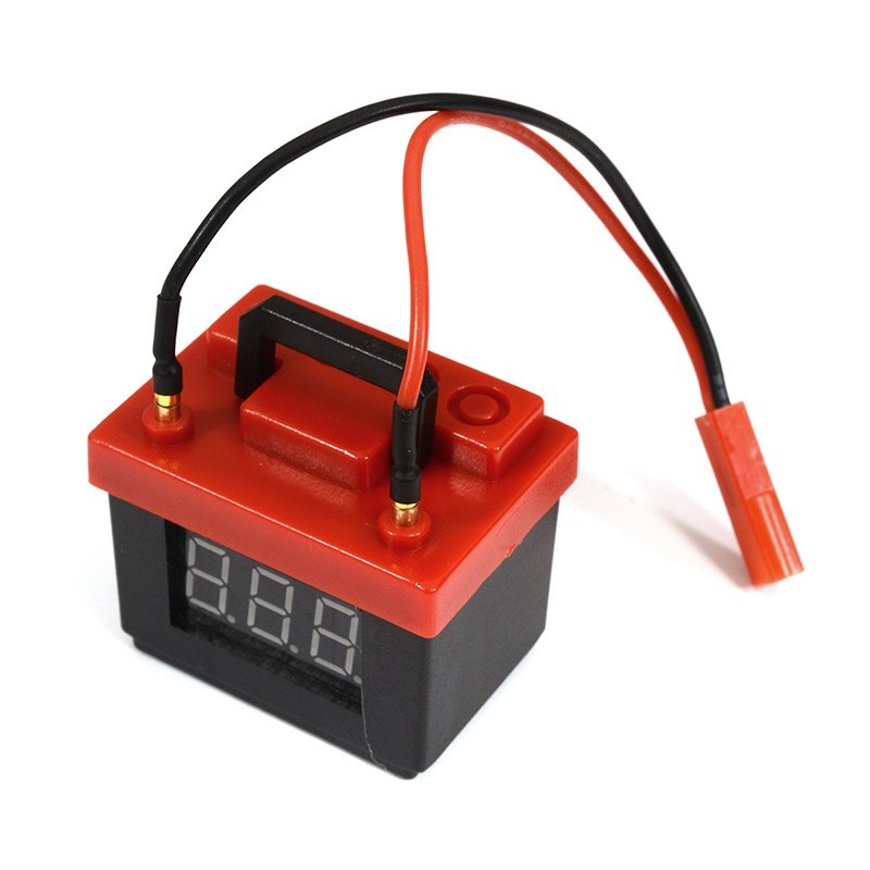 Batterie réaliste 2S-3S Voltage Checker & Alarme noire INTEGY pour 1/10 - C30154BLACK