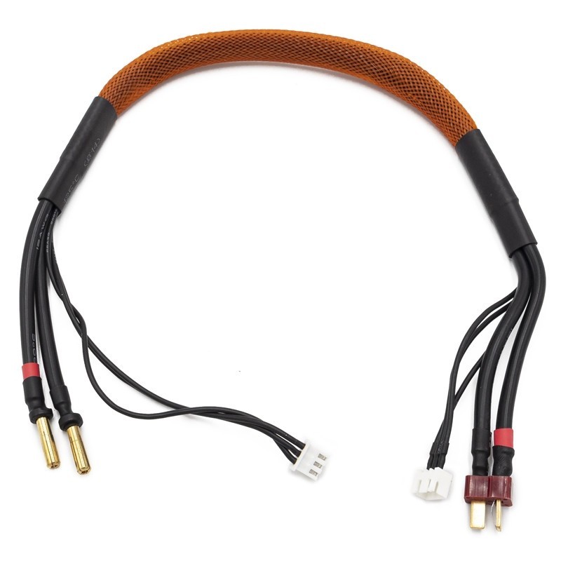 Câble de charge 40cm avec équilibrage pour accu 2S prise Dean KONECT - KN-130442