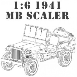Voiture 1/6  1941 MB Scaler pré-assemblée (version PNP) ROC HOBBY - ROC001PNP
