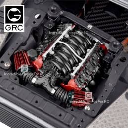 Simulation Moteur silver V8 LS7 36mm GRC - GRC/G153S 