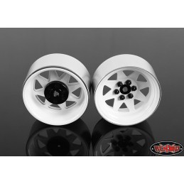 Jantes blanches 6 Lug Wagon 2.2 Stamped Beadlock RC4WD (4)