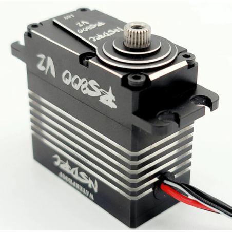 Servo-moteur NSDRC RS800 V2 Sans Balai - Couple Ultra élevé, Couleur Noire, Pour RC