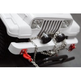 Crochets de remorquage réalistic noirs 1/10e Rock Crawler Yeah Racing