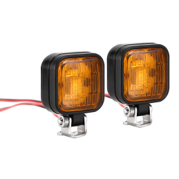 Feux leds carrés jaunes...