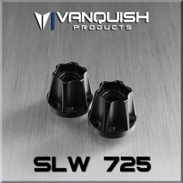Hexagone de roue hubs SLW 725 alu noir Vanquish