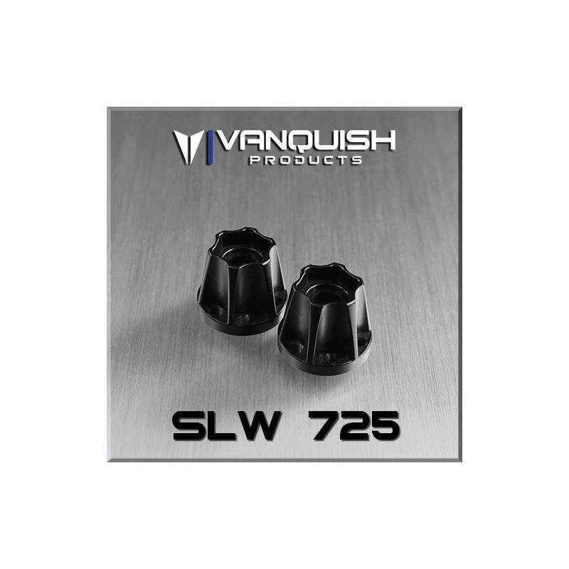 Hexagone de roue hubs SLW 725 alu noir Vanquish