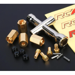 Hexagone de roue en laiton...