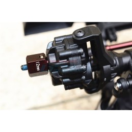 Hexagones de roues alu Noir pour TRX6 GPM racing TRX6010/12MM-BK