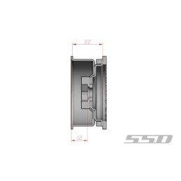Jantes alu Noires Steel Trail Beadlock 1.9  SSD