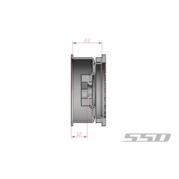 Jantes alu Silver Steel Trail Beadlock 1.9  SSD