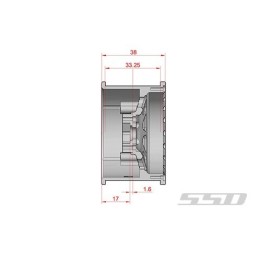 Jantes alu 2.2 D Hole Beadlock Silver  SSD 