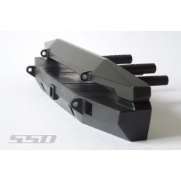 Pare choc arrière métal Rock Shield Wide pour SCX10 SSD