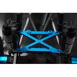Renfort arrière de chassis alu bleu pour Axial SCX10 - Yeah Racing
